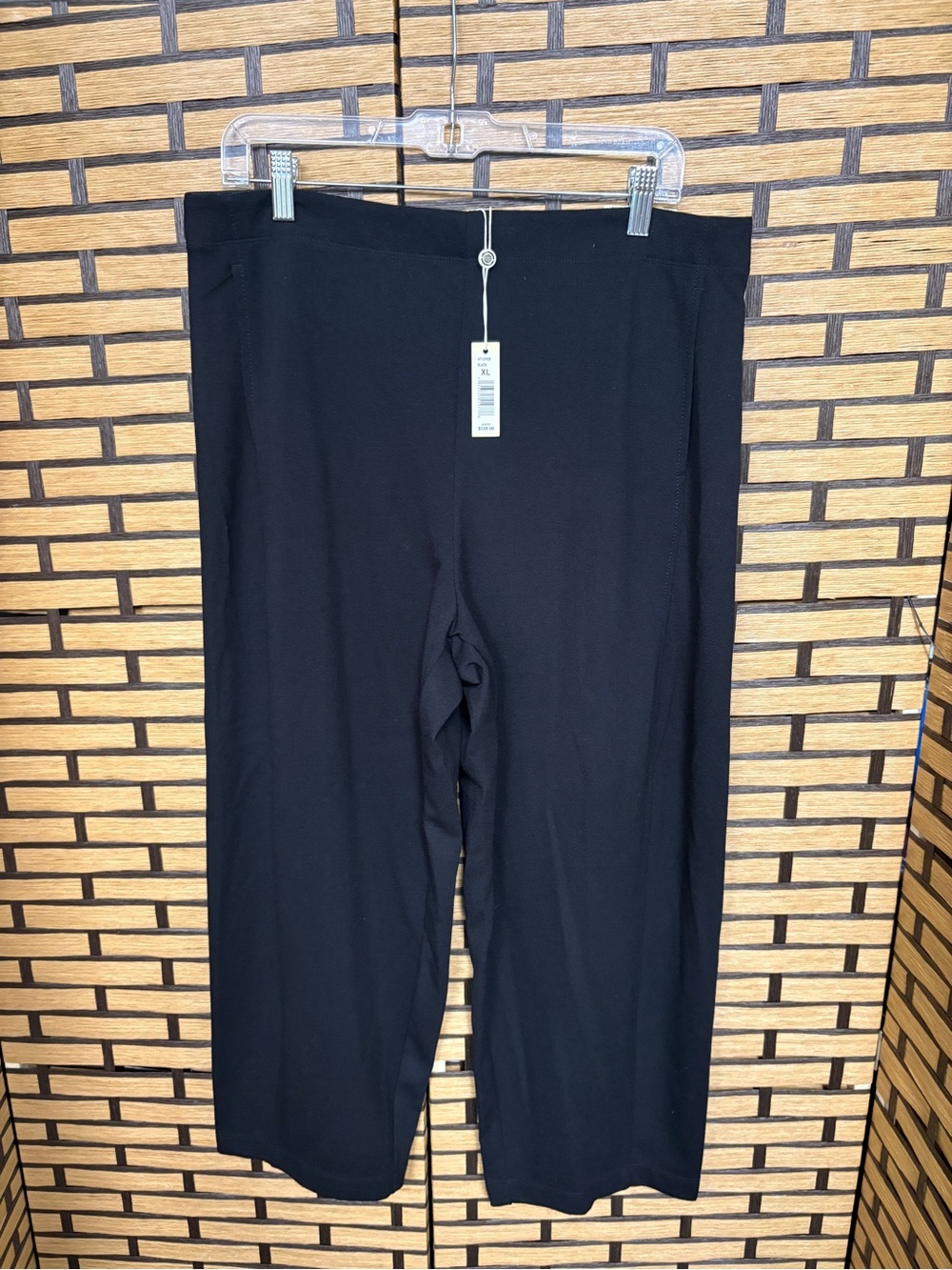 Max studio black barrel leg trousers size XL